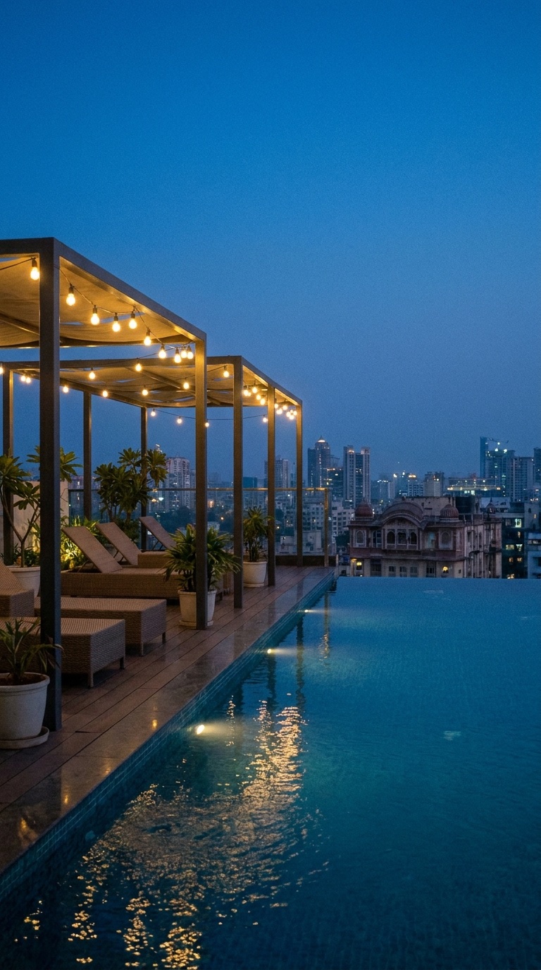 Rooftop infinity pool