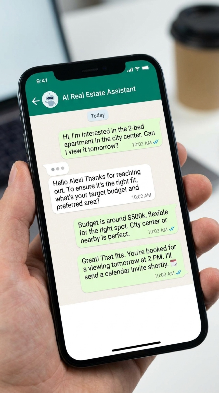 AI front desk in action